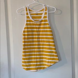 Yellow & White striped tank